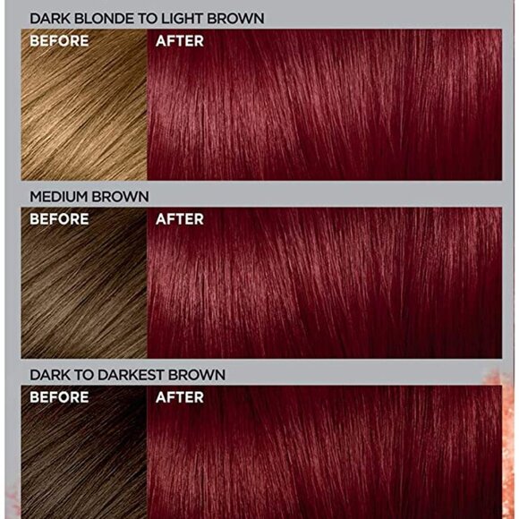 L'Oréal Paris Féria Power Red Hair Colo, R57 Intense Medium Auburn - Picture 6 of 7
